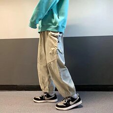 机能工装裤男ins港风潮牌束脚休闲长裤纯棉A528P38，男装休闲裤，星座1116-2