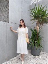 夏季新款外搭钩花蕾丝马甲套装裙，女装马甲，知否