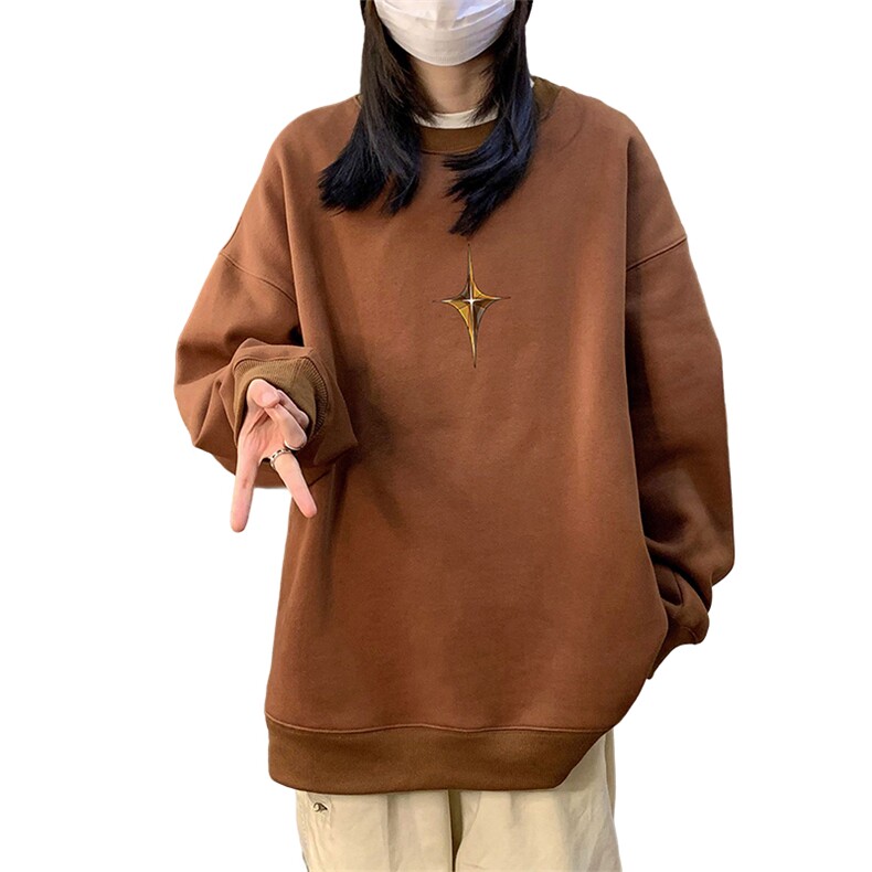 中性风！抖音直播高品质重磅卫衣男圆领卫衣女XW400-P45,男装卫衣,电商B371