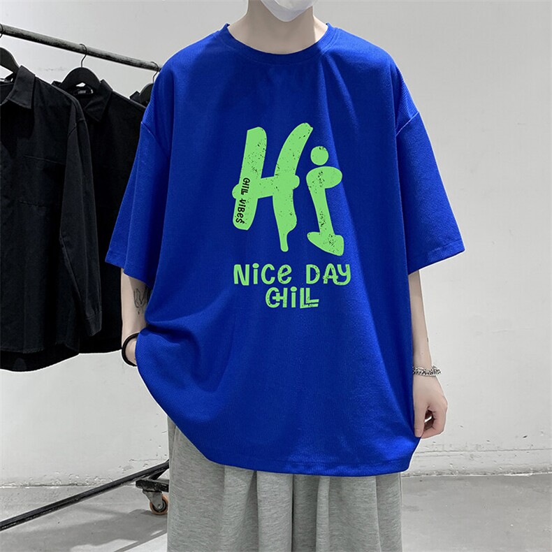 华夫格t恤男短袖男大码五分袖HT73418-P22,男装T恤,电商A040