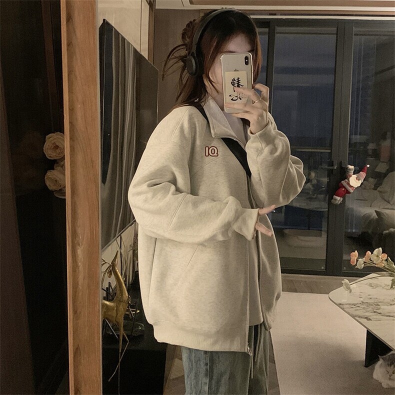 A495-P100春秋季上衣个性胸标外套港风男女同款拉链夹克卫衣情侣,男装夹克,星座911