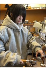 大理石座山雕仿水貂毛外套男冬季加绒加厚保暖棉服夹克M662P145，女装卫衣/绒衫，电商D256-2(原A064-2)