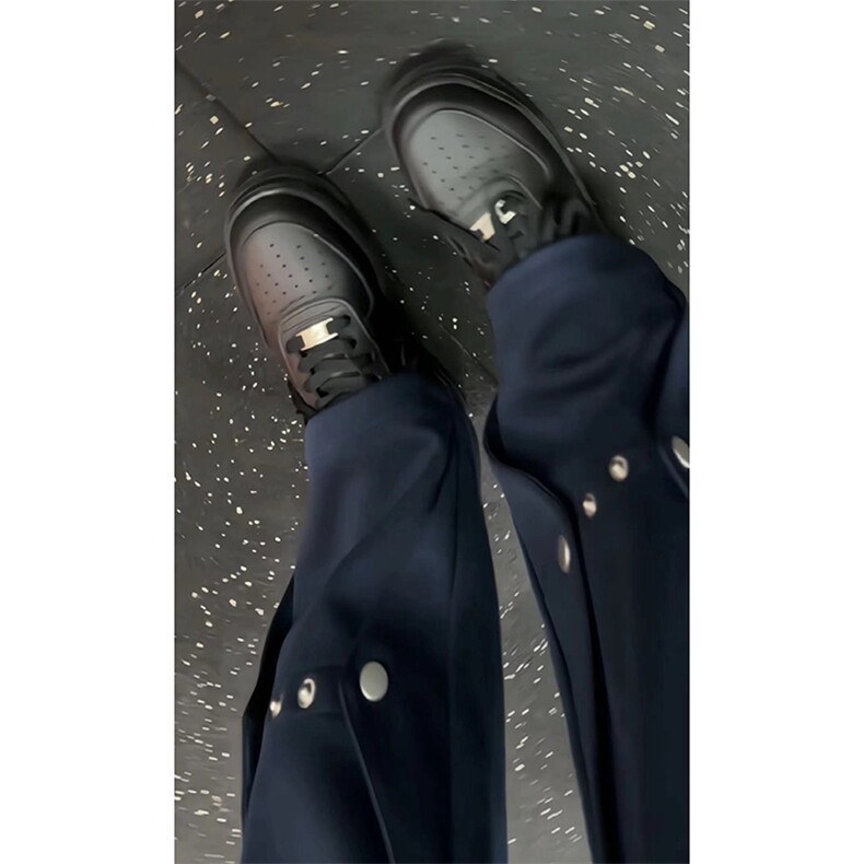 秋季美式高街运动铆钉休闲卫裤货号K2485特P4578,男装休闲裤,电商A063