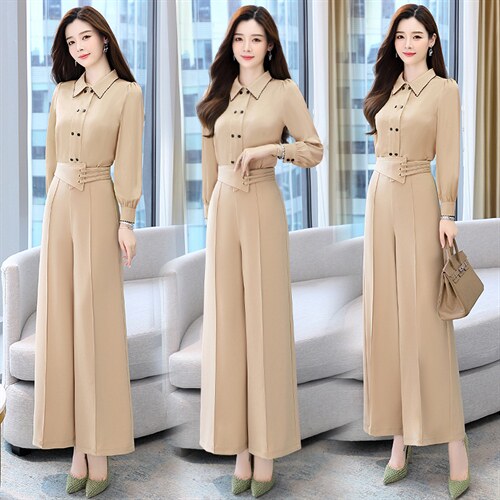 2024年秋季时尚简约大方气质优雅收腰显瘦两件套，女装套装/套裙，卡杰菲