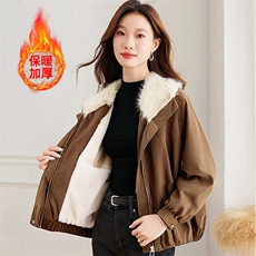 现货！加绒加厚冬季新款棉衣女派克服，女装棉衣/棉服，韩蔻秀