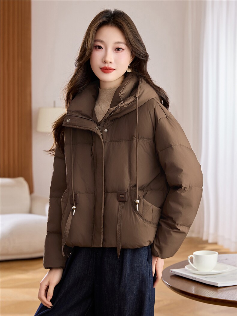 2025年冬季短款休闲羽绒新款保暖常规,女装羽绒服,依如秀(原杭风阁)