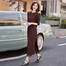 法式长袖职业半身裙套装女2025春季爆款时尚气质减龄显瘦两件套潮，女装套装/套裙，韩宇舍