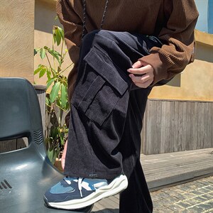 22秋 新款灯芯绒宽松休闲港风oversize休闲长裤 B266-X829-P60图片