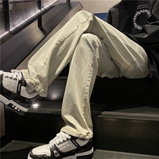 2023ins高街修身小脚裤潮流水洗牛仔裤B315-K23252-P50控68，男装牛仔裤，电商B315
