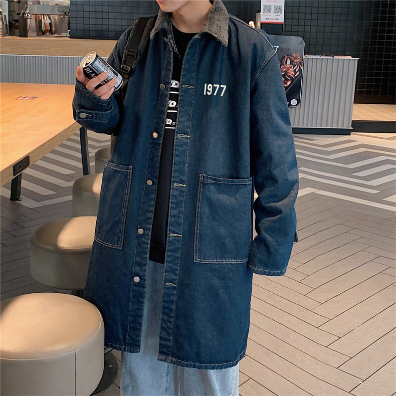 FY5009J-P98-控148M-5XL现货羊羔绒风衣长款大码宽松过膝大衣，男装风衣，星座116