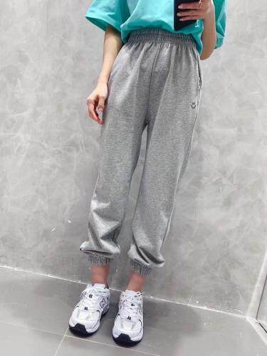 春季新款笑脸休闲卫裤，女装休闲裤，AT(2F)