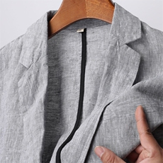 F82307钱塘2020-1春夏新款高品质男装亚麻西服时尚男士外套P170，男装西服，钱塘207-1