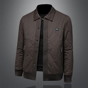 欧洲休闲翻领棉服修身绗棉棉服轻薄保暖小棉衣8827/P220棉衣图片