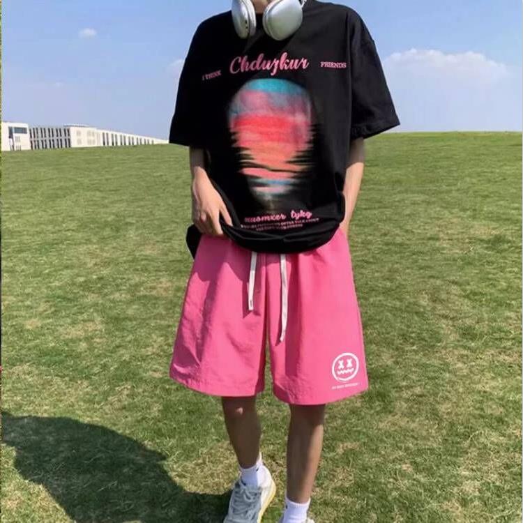 小恶魔夏季男女短裤多巴胺百搭五分裤休闲裤情侣1611B-MB01-P36,男装牛仔裤,星座1611B