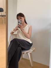 夏季新款短袖t恤女薄款圆领针织宽松百搭半袖上衣，女装T恤，斯尔特羊绒
