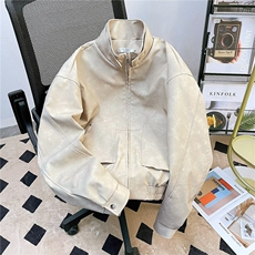 短款美式PU机车皮衣外套春秋季高级感小个子夹克2832P78，男装皮衣，星座410-2