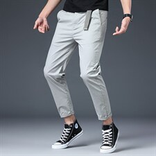 2023春夏新款宽松商务男装时尚百搭直筒男裤中年裤子男士百搭长裤，男装休闲裤，电商B212（原钱塘6029）