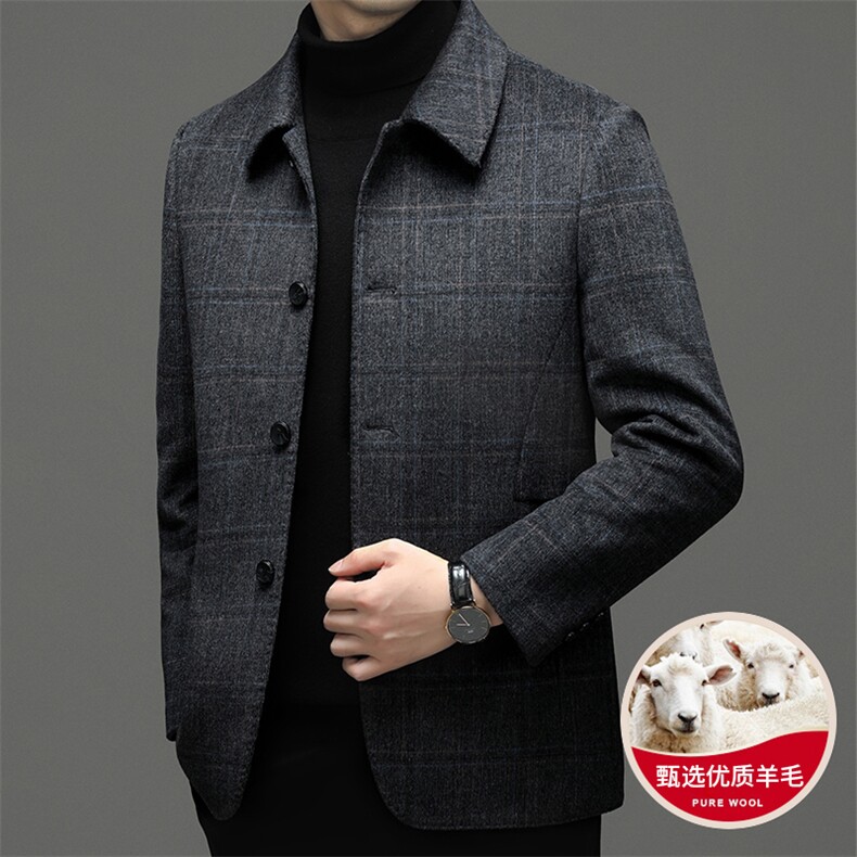 CSYM96622钱塘2020-2中年男士商务休闲简约冬季厚款夹克P245图片