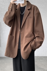 8XL-M肌理感西服美式休闲西装外套男复古痞帅高级感衣服XF002P85，男装西服，电商B312