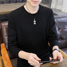 CE660钱塘2020-2中青年男士春秋薄款时尚帅气潮流长袖T恤P49，男装T恤，钱塘207-2