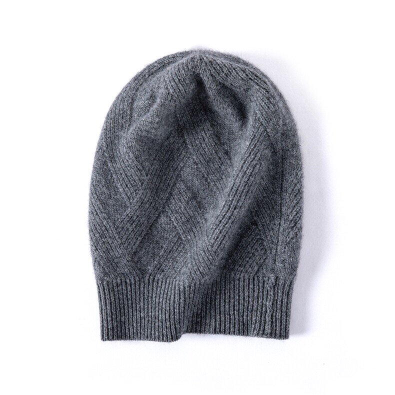 2025年春季新款百搭女士绷带条纹双股加厚保暖帽，帽子，窄众羊绒