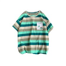 714-2好-T095男女装新款港风短袖棉麻夏季数码印花体恤情侣潮，男装T恤，星座714-1