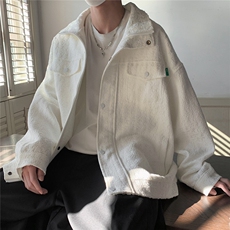 1美式大码M-5XL面料52%棉45%涤3%氨纶工装夹克男JK8740P125控168，男装夹克，星座226-2