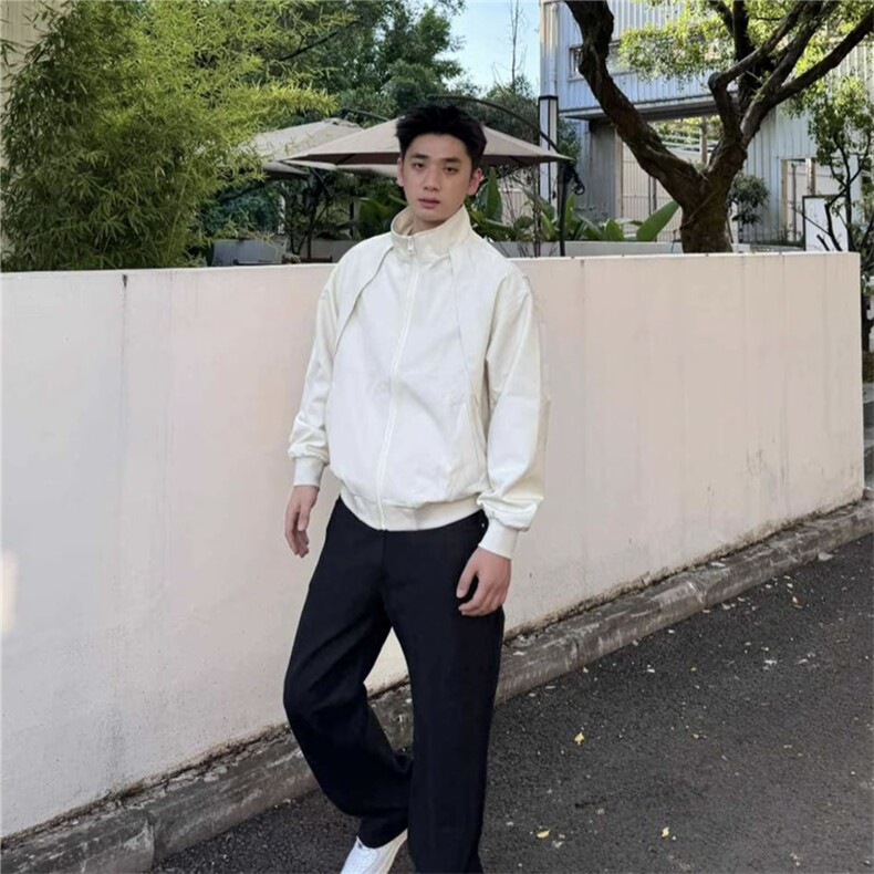 网图ZPA立领三防夹克纯色复古飞行夹克外套X1213-JK503-P65,男装夹克,星座1213