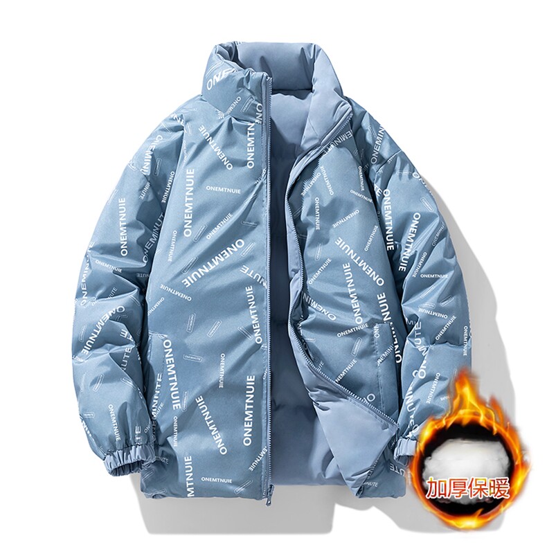 双面穿棉衣男士冬季新款韩版潮牌百搭宽松时尚情侣棉服MY2218-P50图片