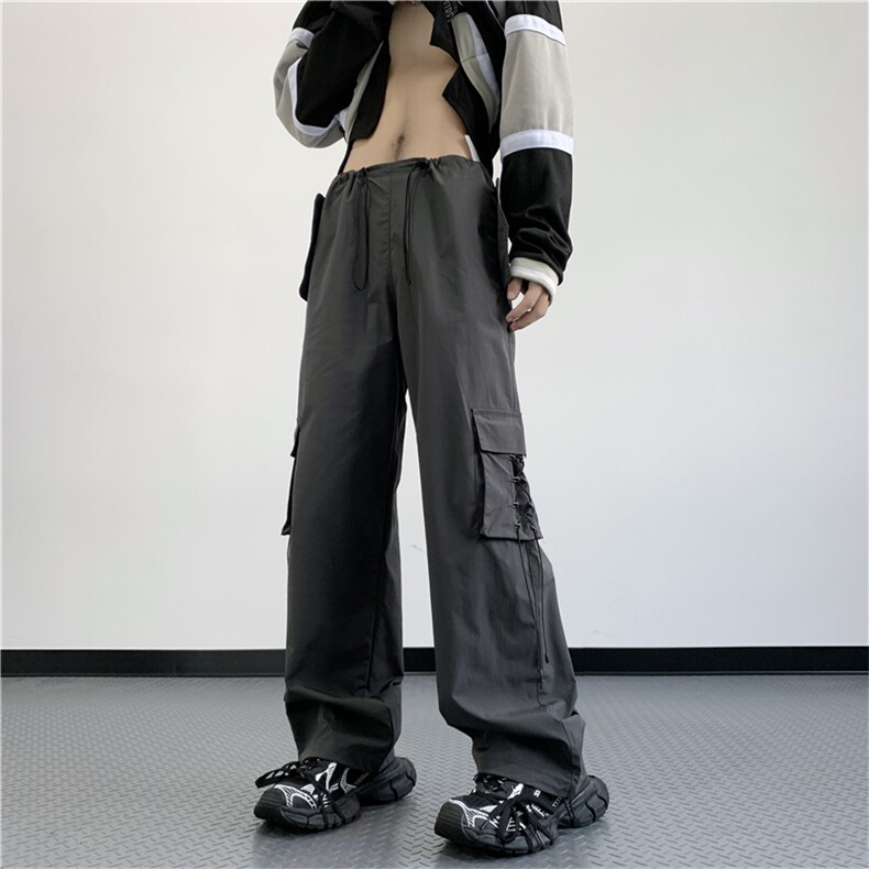 2023新款潮牌直筒休闲阔腿裤秋季美式机能速干工装裤男K7305-P40,男装休闲裤,星座512-3