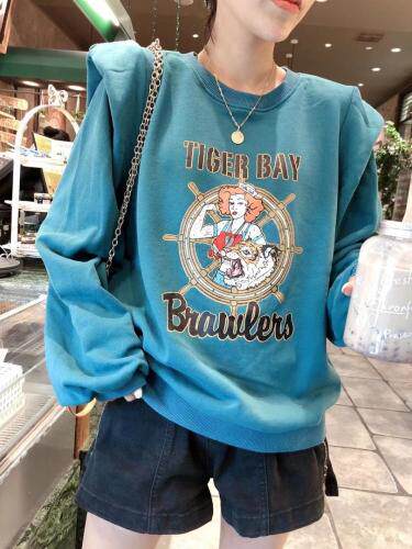 水手木耳边卫衣，女装卫衣/绒衫，一杭