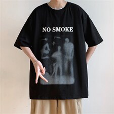 22年纯棉高品质新款重磅港风潮牌短袖宽松落肩T恤MT3516-P45，男装T恤，星座717