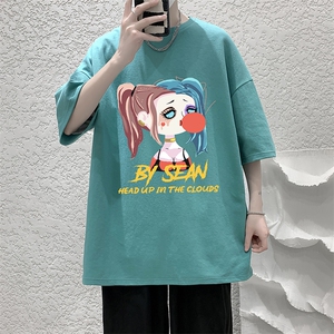 纯棉短袖t恤男大码半袖打底衫宽松体恤衫 DX17298-P20 大皂风图片