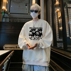 ！圆领卫衣男装港风长袖T恤男外套男WY247-特P23，男装T恤，电商B367