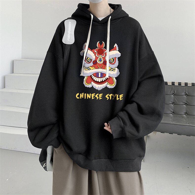 连帽卫衣男大码运动服帽衫外套WY2185-P35 加绒款-P40图片