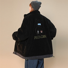 冬款加绒加厚棉衣外套中性风羊羔绒棉服男士8843-P110控价138，男装棉衣，电商A441-1