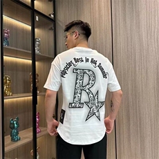 夏季新款潮牌立体印花圆领短袖T恤男女宽松百搭休闲半袖青少年，男装T恤，星座506A