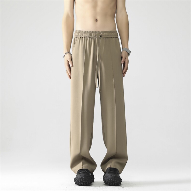 垂感休闲西装裤男休闲西裤宽松百搭显瘦休闲裤X1960特批42，男装西服套装，星座718