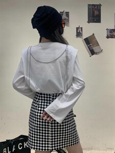 百搭垫肩T图片