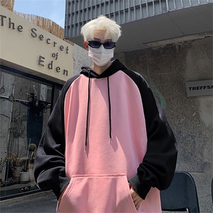 抖音得物高品质重磅二开全棉阔版支持退换 360克插肩连帽卫衣CM02图片