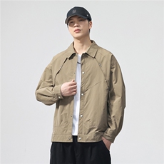 2025款时尚有型双面穿翻领休闲夹克F0951-P105控199，男装夹克，电商D215