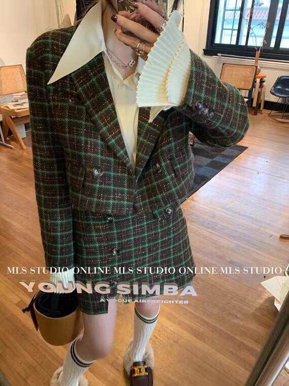 格子套装，女装职业装，IC(4F)