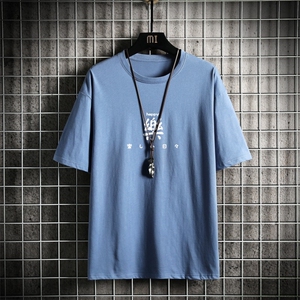 T2298P25网格挂拍短袖夏季半袖衣服原宿港风男ins潮牌小众宽松t恤图片