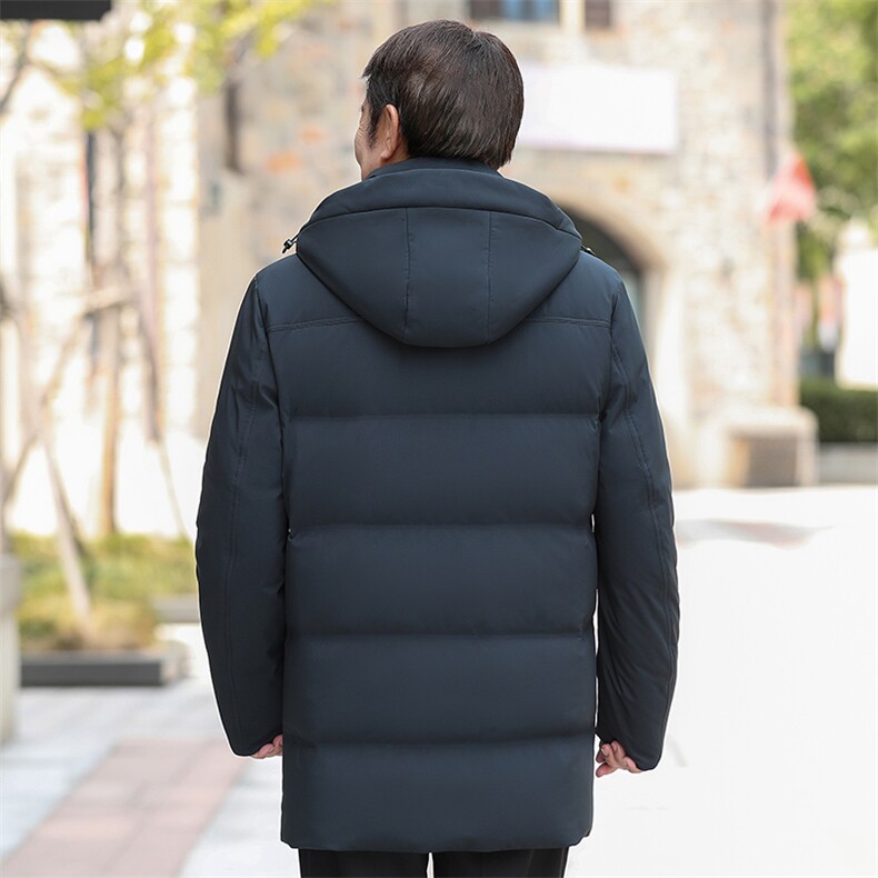 大货可拆卸帽中老年羽绒服外套男加厚爸爸装白鸭绒羽绒服大衣,男装羽绒服,钱塘723