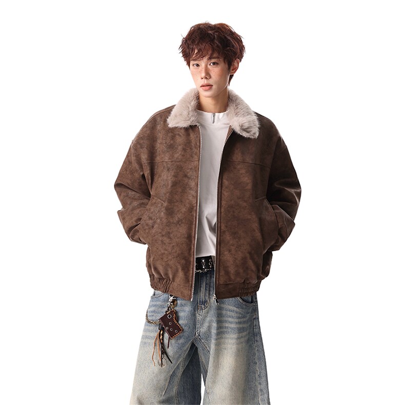 主推冬季立领新款宽松/座山雕外套潮加厚棉衣XZ102B-1M818-P115,男装棉衣,星座102B-1