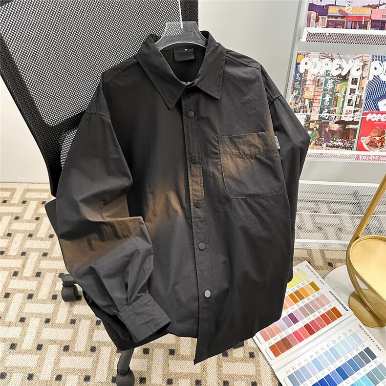 日系衬衫男长袖韩版潮流痞帅文艺2025春夏季新款ins外套CY689-P32,男装衬衫,星座412