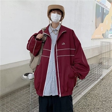 2025秋冬日系潮流印花翻领夹克男女休闲宽松INS潮牌港风复古外套，男装夹克，星座1210-1