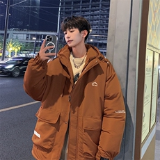 冲锋衣羽绒棉服男冬季宽松大码加厚棉衣ins潮流外套M0783-P120，男装棉衣，星座308B-2