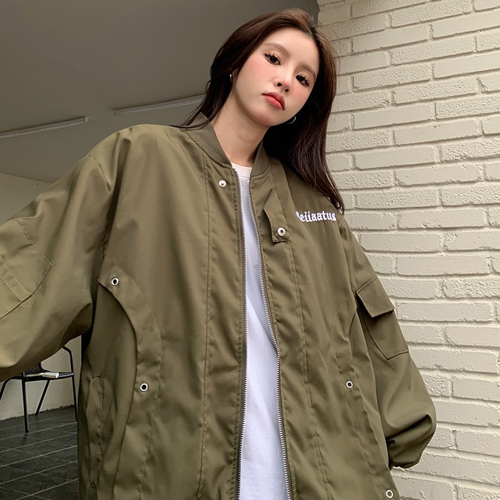 A098-P88复古设计感棒球服秋季ins美式街头宽松百搭夹克外套,男装夹克,星座911