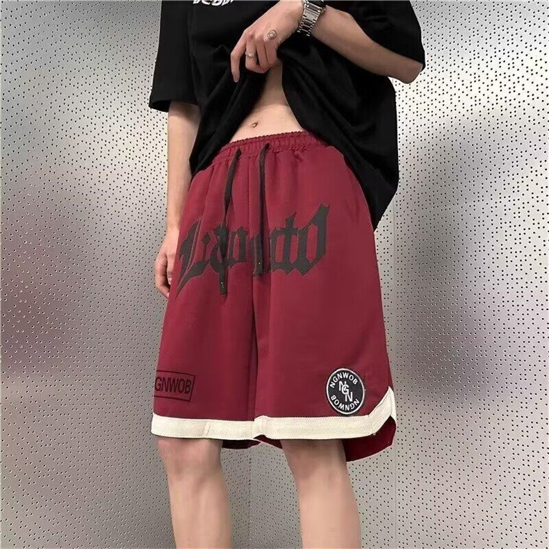夏季潮牌休闲短裤男美式vibe复古宽松百搭五分裤高街痞帅篮球裤子,男装休闲裤,星座506A